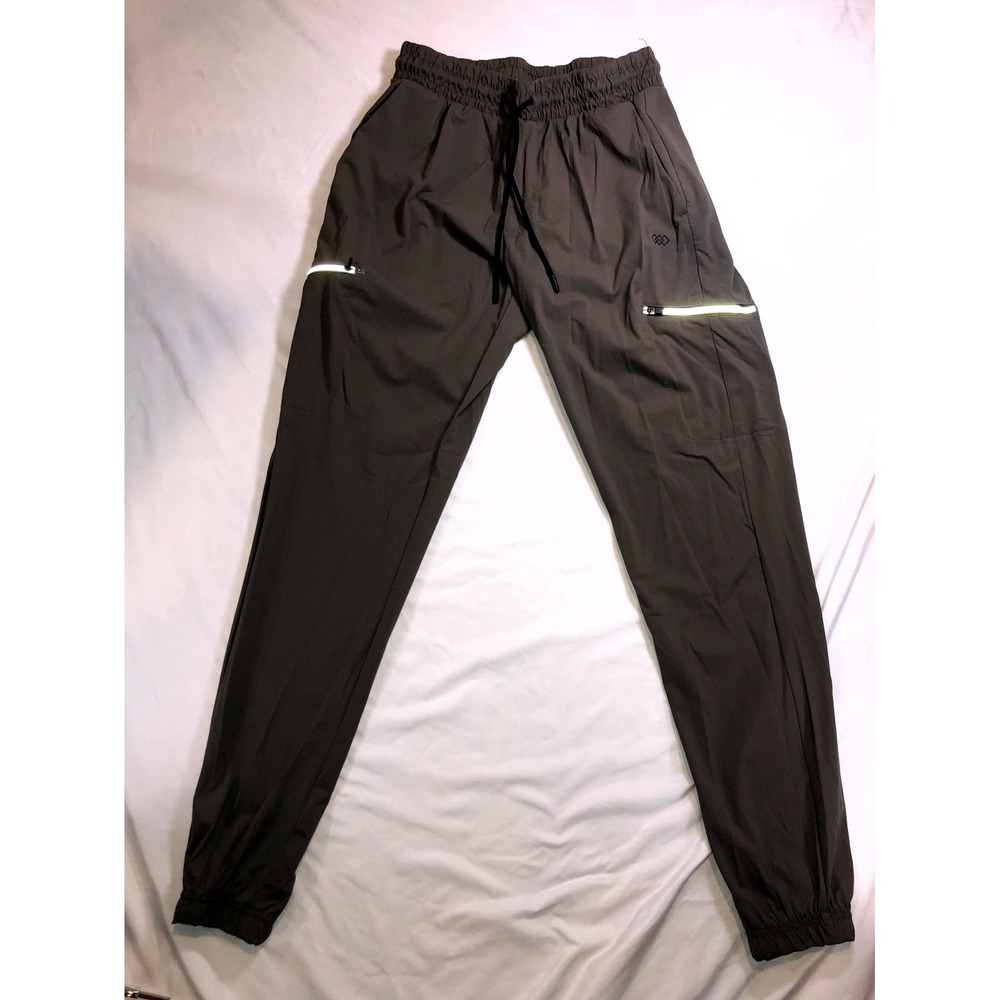 LEG3ND Mens Cargo Jogger Pants Black Athletic Utility Pockets Outdoor Small